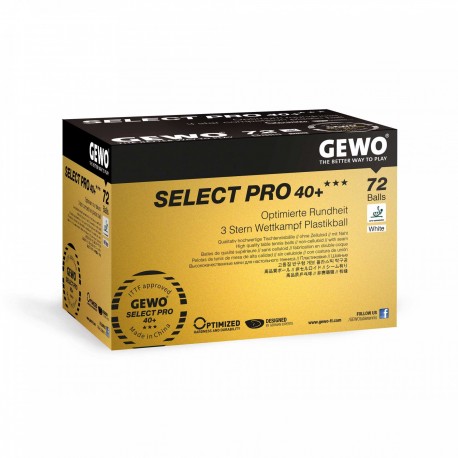 piłeczki plastikowe Gewo Select PRO *** 72szt